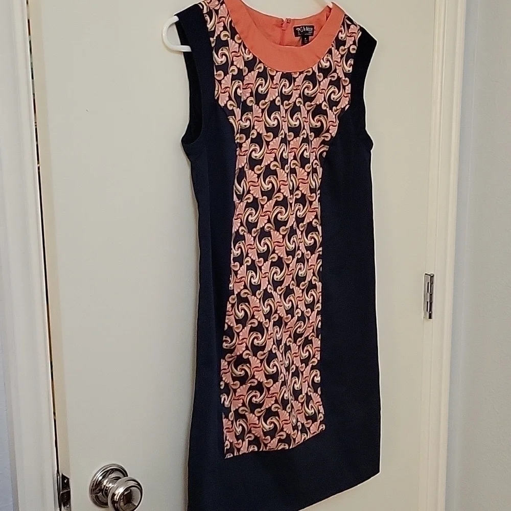 The WEBSTER AT MIAMI Silhouette Art Deco Tailored Shift Micro Tank Dress